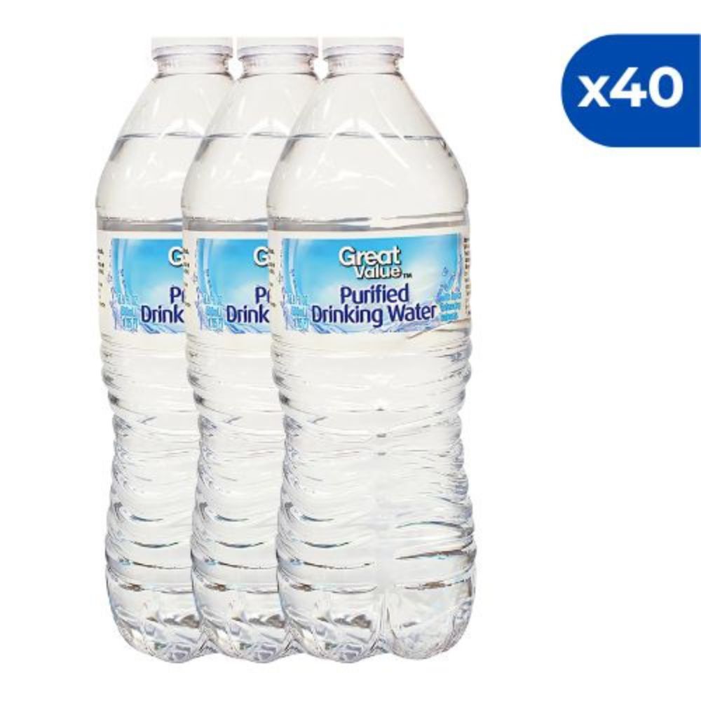 Great Value Agua Purificada 500ml x 40Und