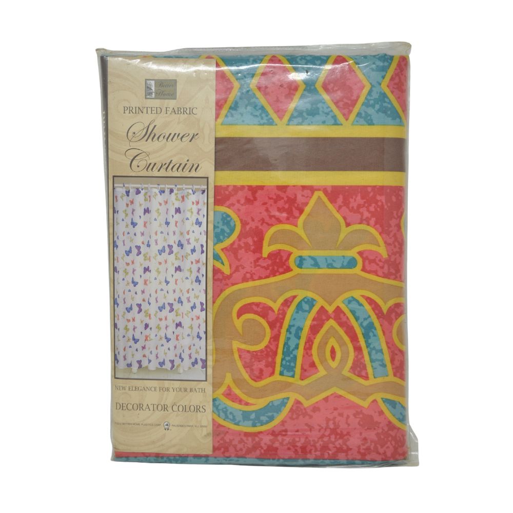Cortina Para Ducha Printed Fabric Shower Curtain 70" x 72" Diseño Estampado