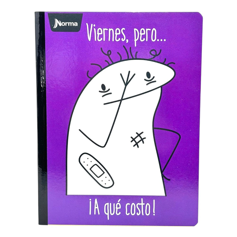 Norma Cuaderno Memes Doble Linea 100 Hojas Con Stickers Diseños Surtidos