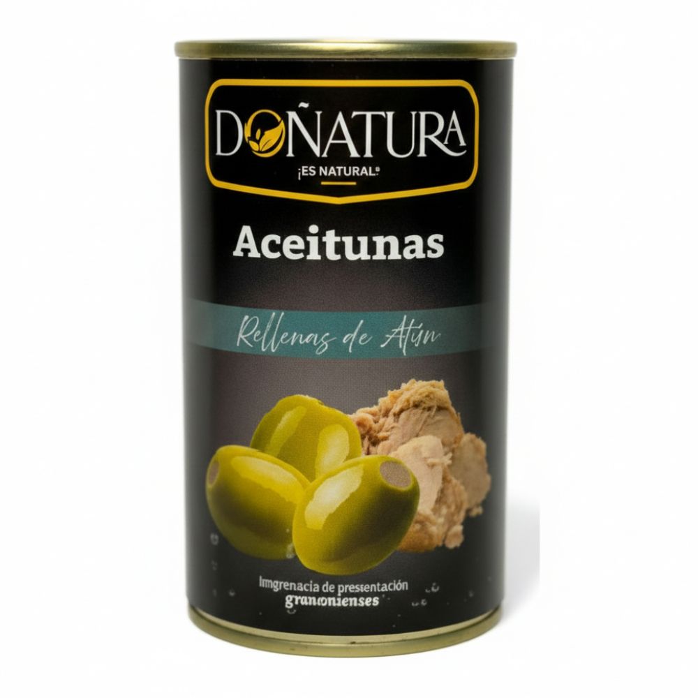 Doñatura Aceitunas Verdes Rellenas Con Atún En Lata 350gr