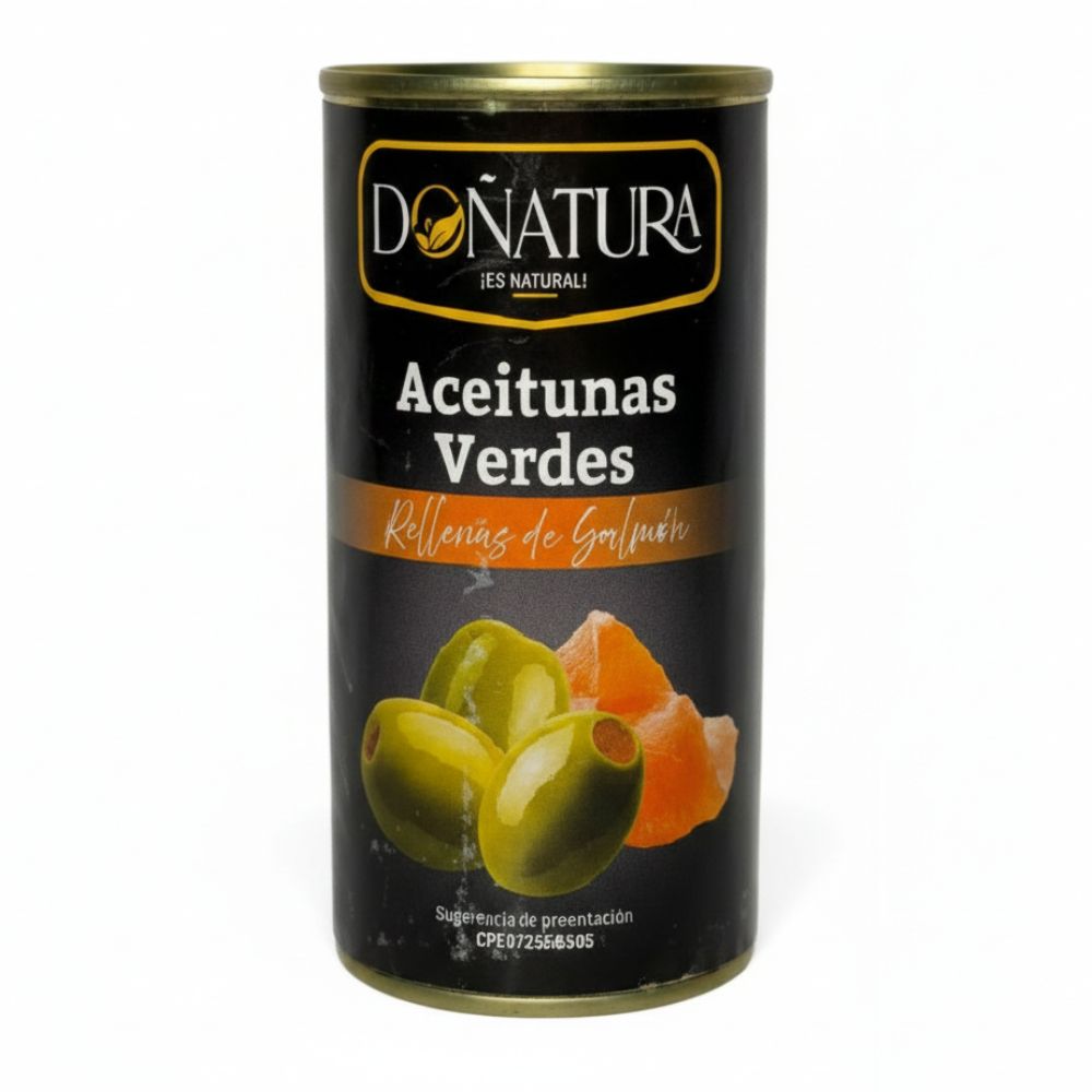 Doñatura Aceitunas Verdes Rellenas Con Salmón En Lata 350gr