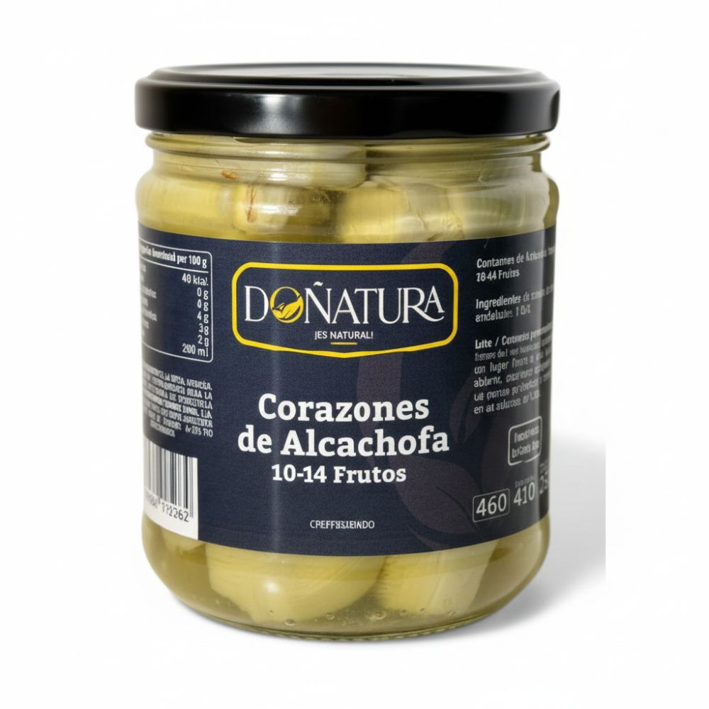 Doñatura Corazones De Alcachofas Envase Vidrio 410gr