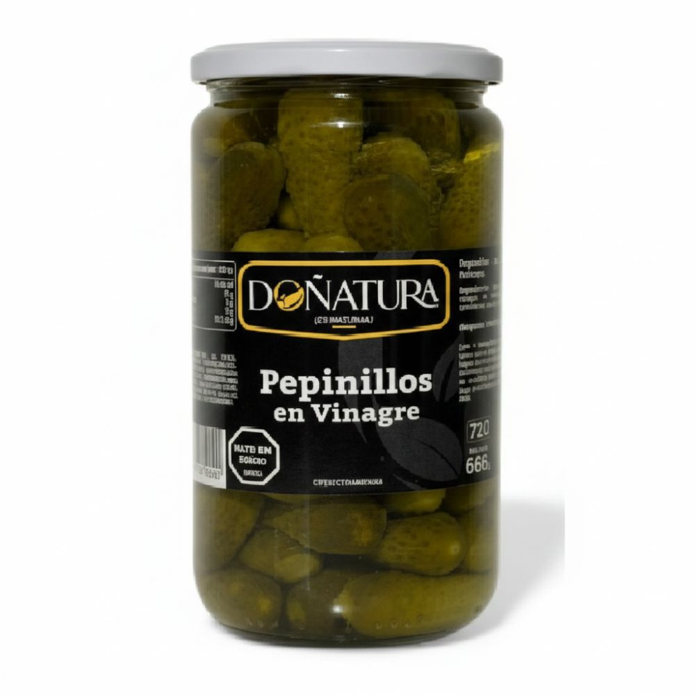 Doñatura Pepinillos En Vinagre Envase Vidrio 688gr