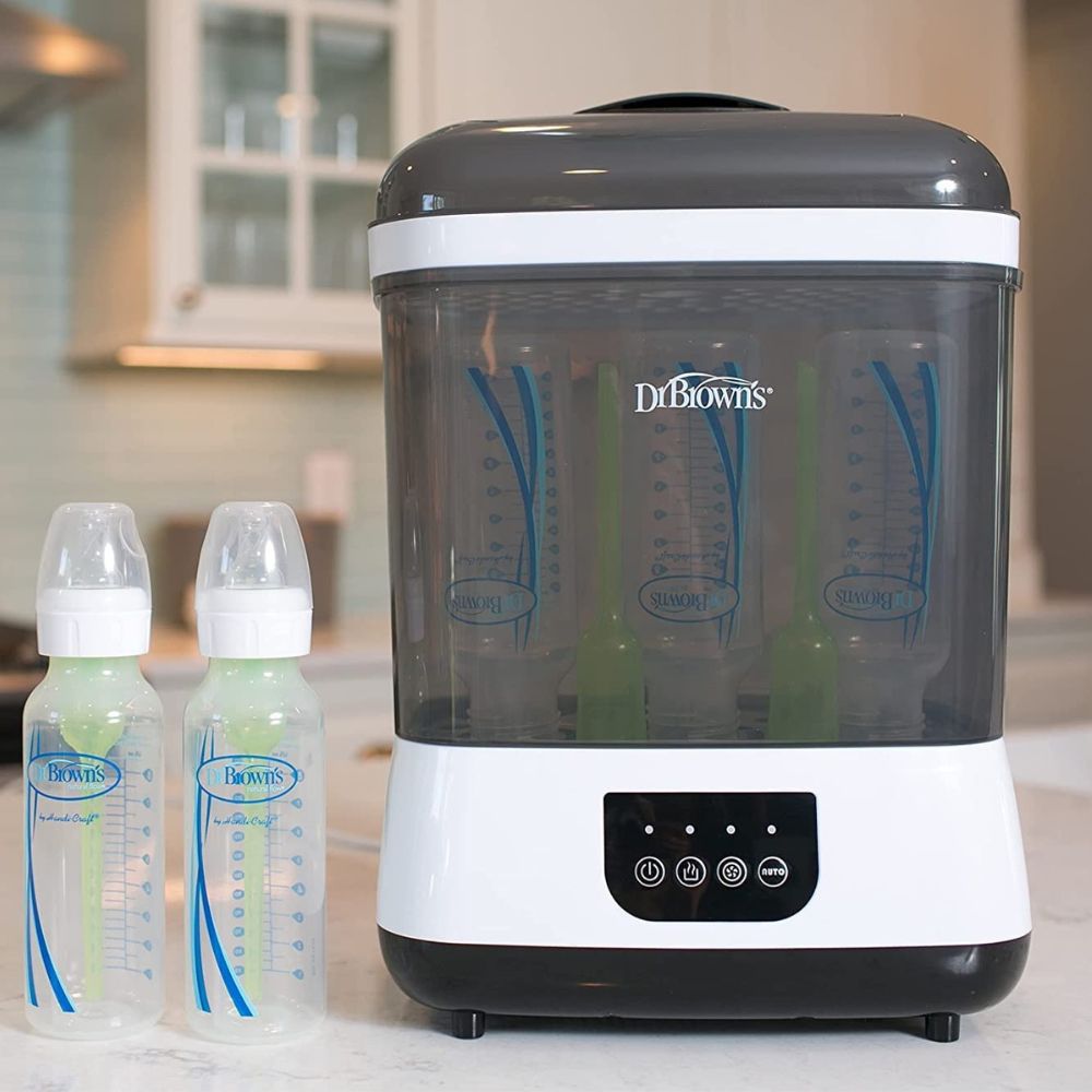 Dr.Brown's Esterilizador/Secador Eléctrico Para Biberones Con Filtro Hepa