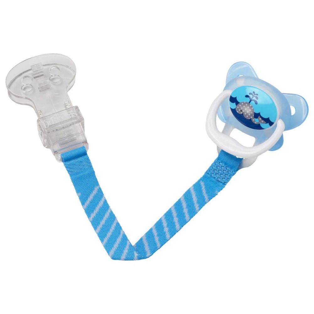 Dr.Browns Clip Con Cinta Sujetadora Para Chupones Color Azul