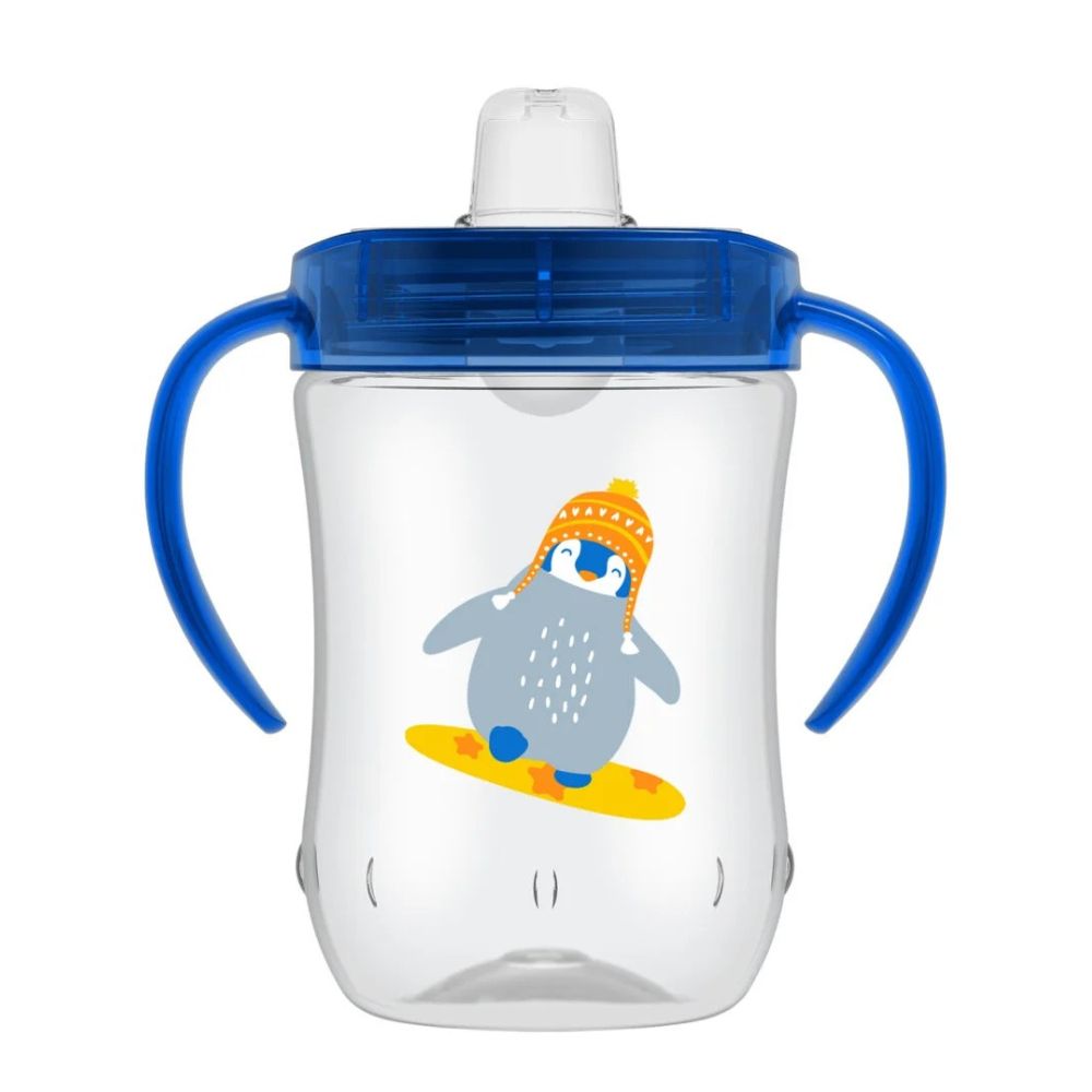 Dr.Browns Vaso De Transición Con Boquilla Suave Pingüino 270ml 9m+
