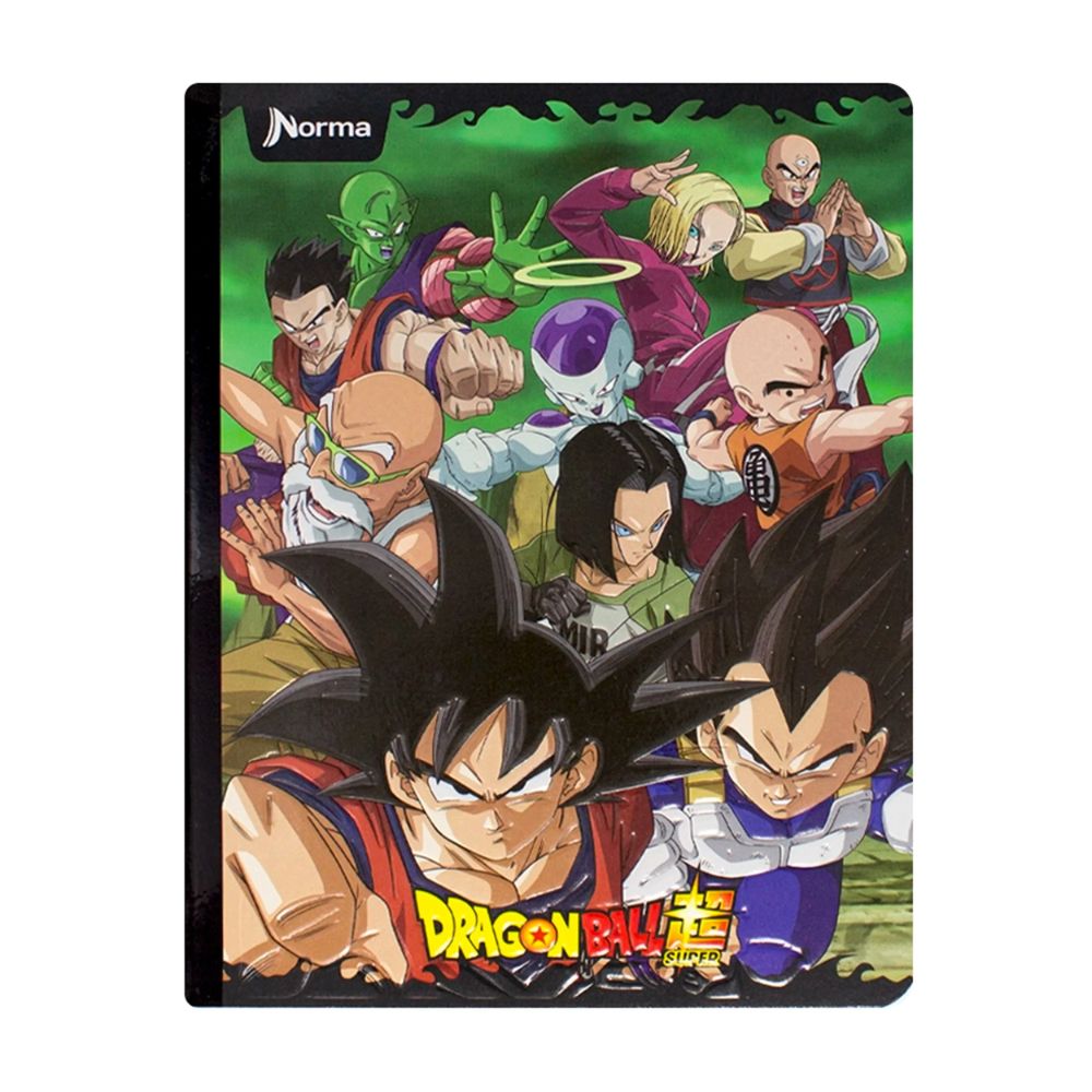 Norma Cuaderno Dragon Ball Una Linea 100 hojas Con Stickers Diseños Surtidos