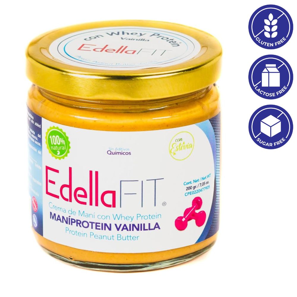 Edellafit Mantequilla de Maniprotein Vainilla 200 gr
