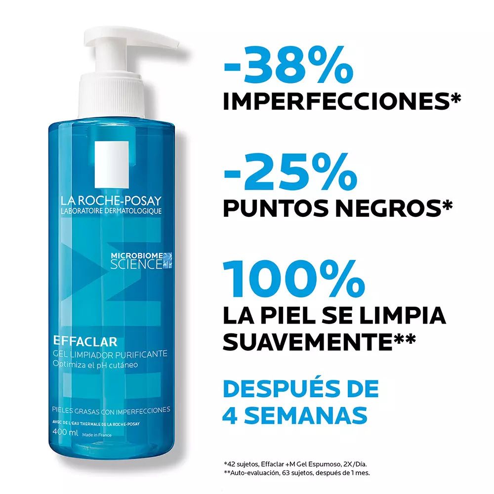 Effaclar La Roche-Posay Purifying Foaming Gel Para Pieles Grasas 400 ml