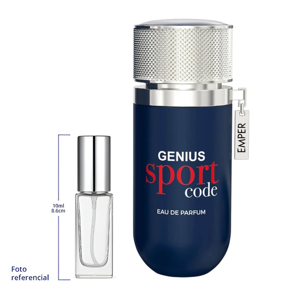 Emper Genius Sport Code Decant Travel Size Eau De Parfum For Men