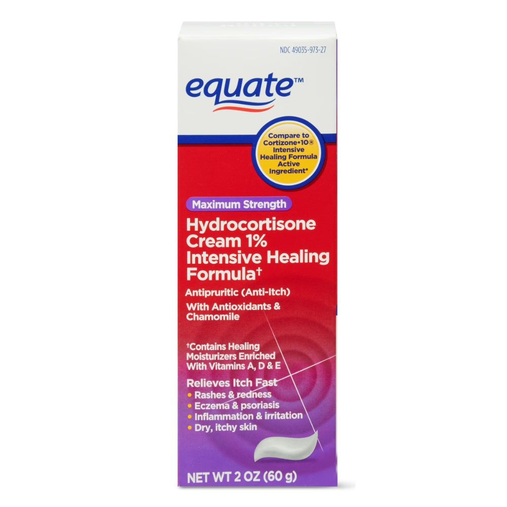 Equate Hydrocortisone Cream 1% Maximum Strenght 60gr