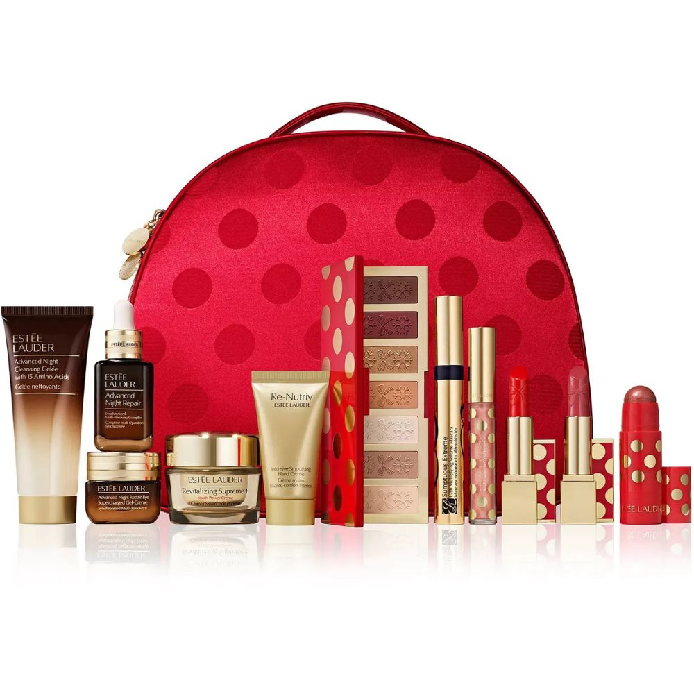 Estee Lauder Holiday Blockbuster Beauty Set Full Size 12 Pzs