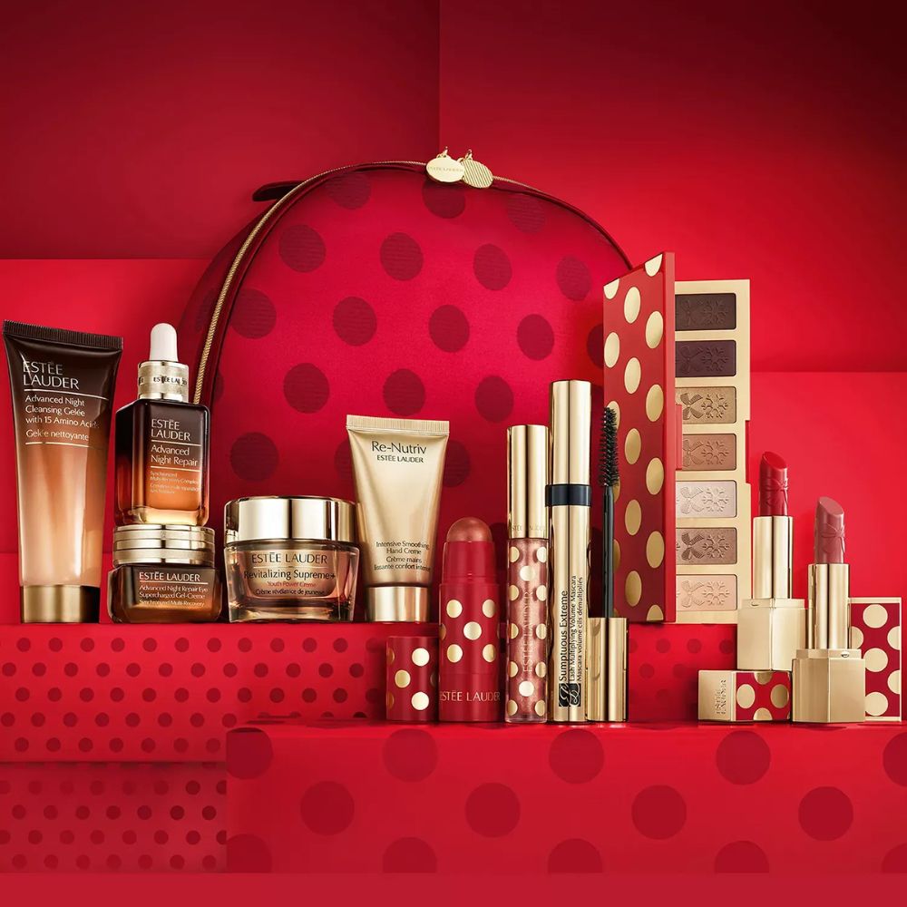 Estee Lauder Holiday Blockbuster Beauty Set Full Size 12 Pzs
