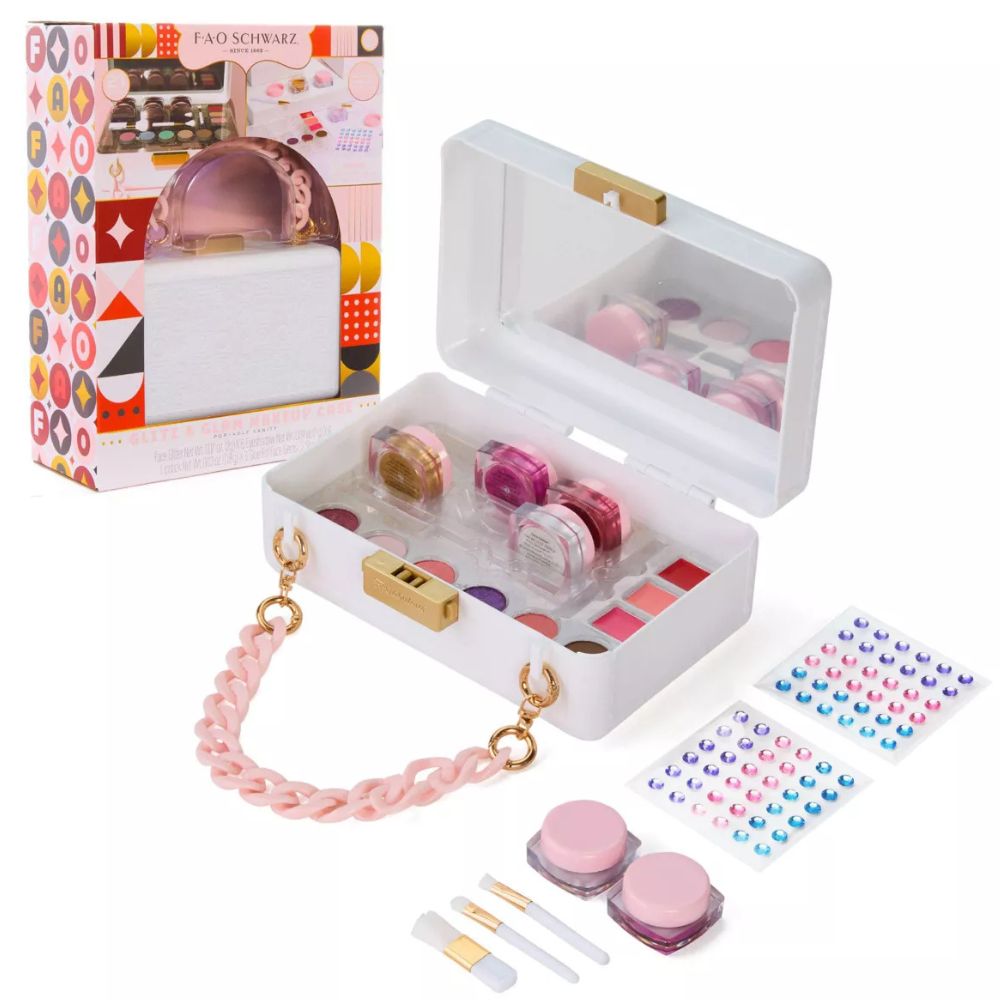 F.A.O Glitz & Glam Makeup Case Portable Vanity 6+