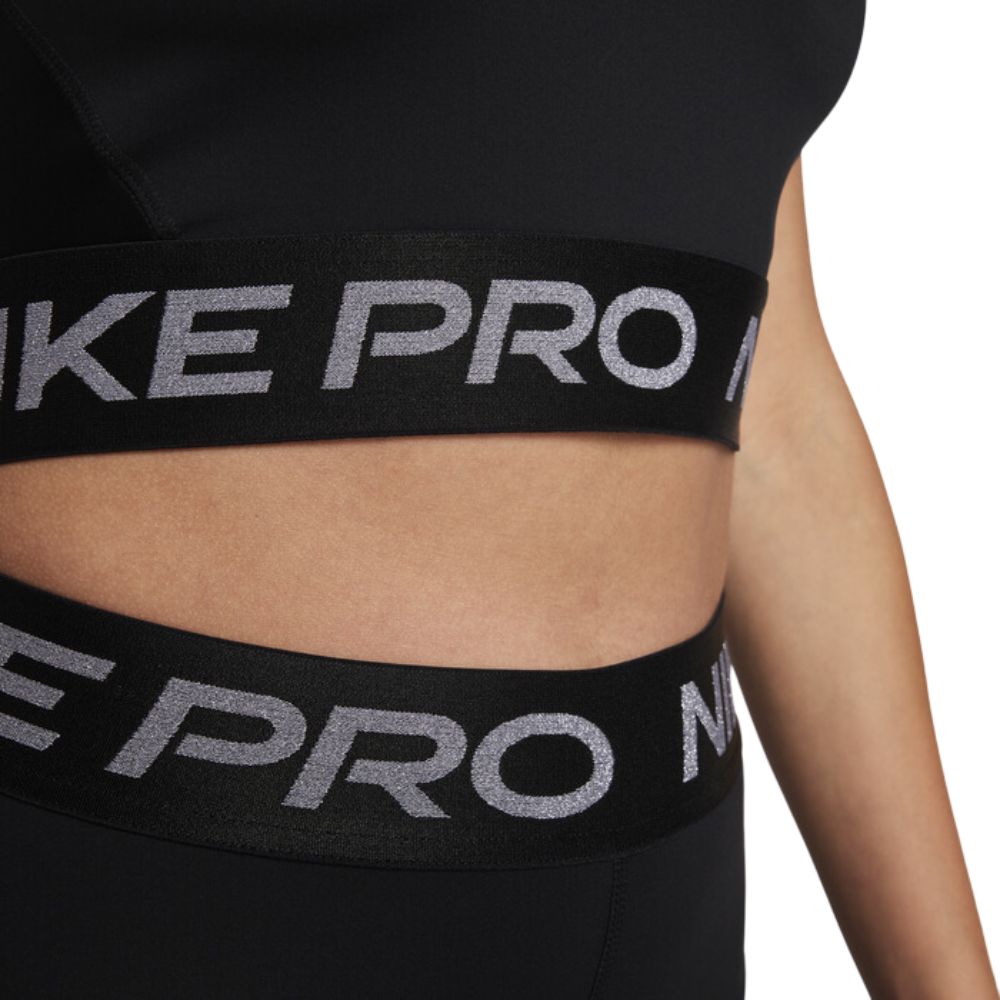 Nike Top Dri Fit Crop Tank Shine Deportivo Talla S para Damas