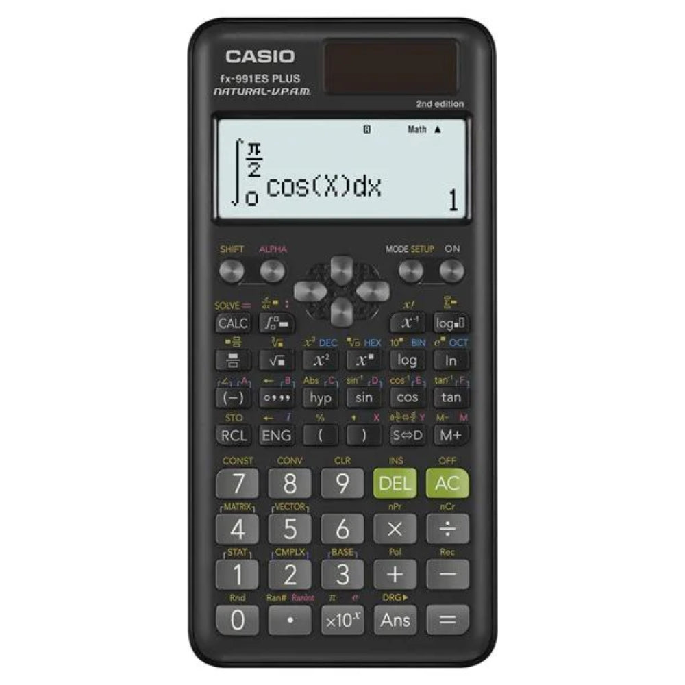 Casio Calculadora Científica Estándar Black fx-991ES Plus-2