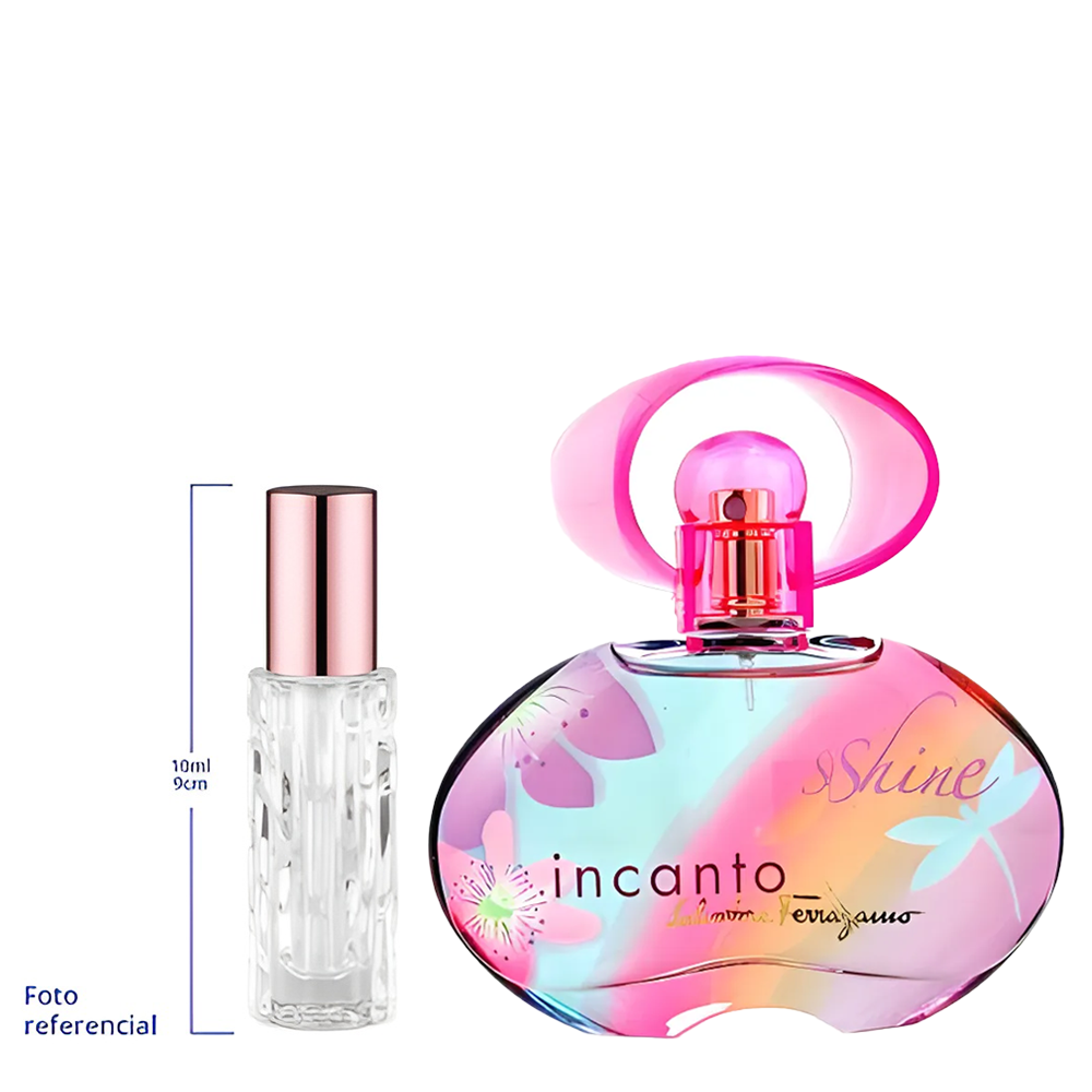 Salvatore Ferragamo Incanto Shine Decant Travel Size 10ml 95 a 150 Sprays Aprox Eau De Toilette For Woman