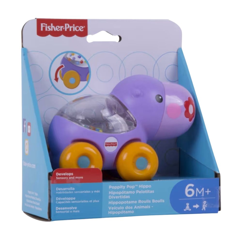 Fisher-Price Juguete para Bebés Hipopótamo Pelotitas Divertidas 6m+