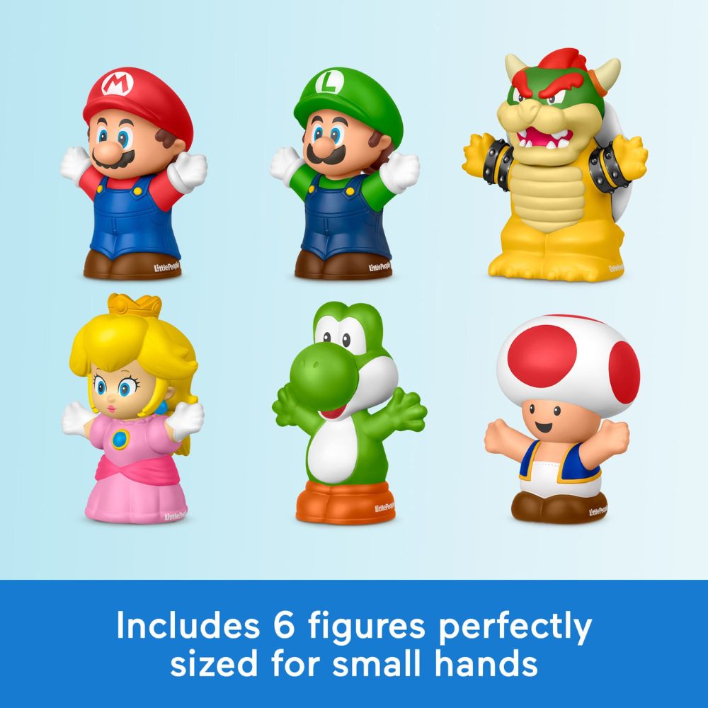 Fisher Price Little People My Mario Set De 6 Juguetes 1+