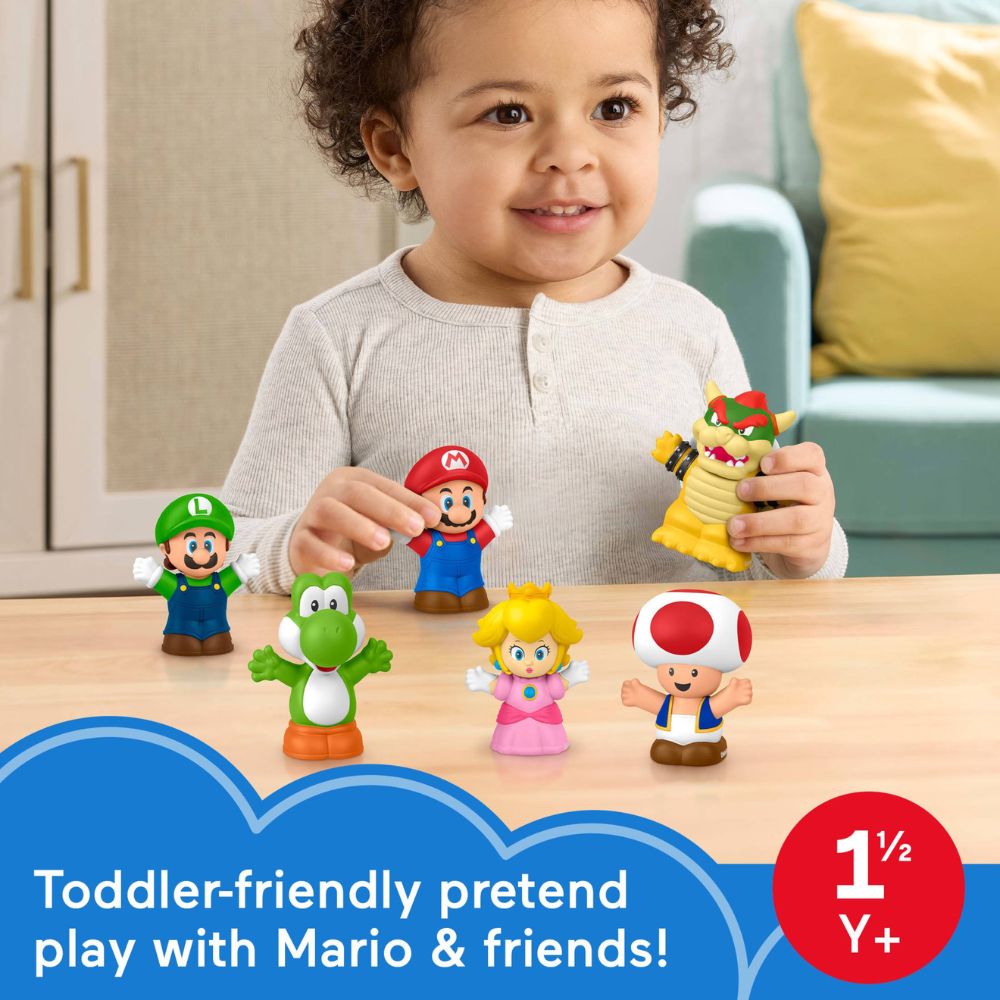 Fisher Price Little People My Mario Set De 6 Juguetes 1+