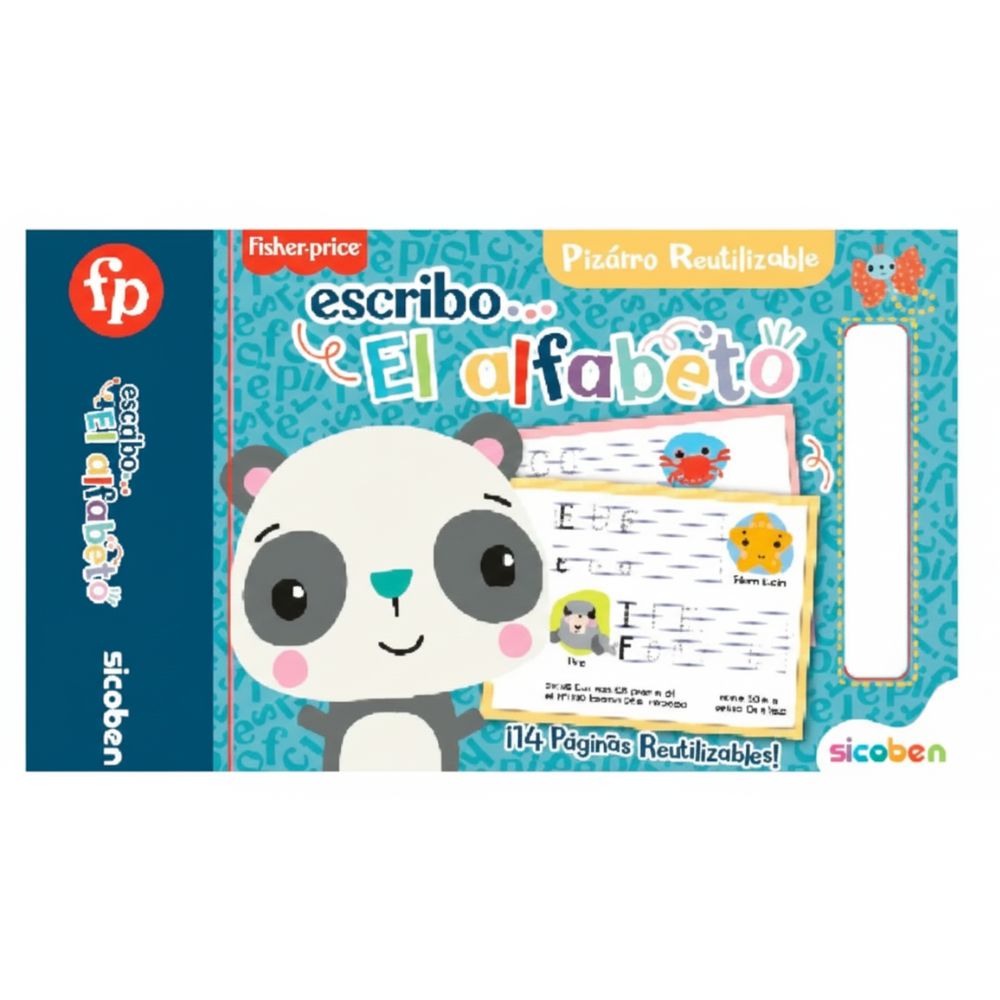 Sicoben Pizarra Fisher Price Libro De Actividades Escribo El Alfabeto