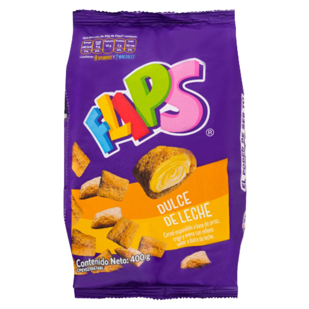 Flips Cereal Dulce de Leche 400gr