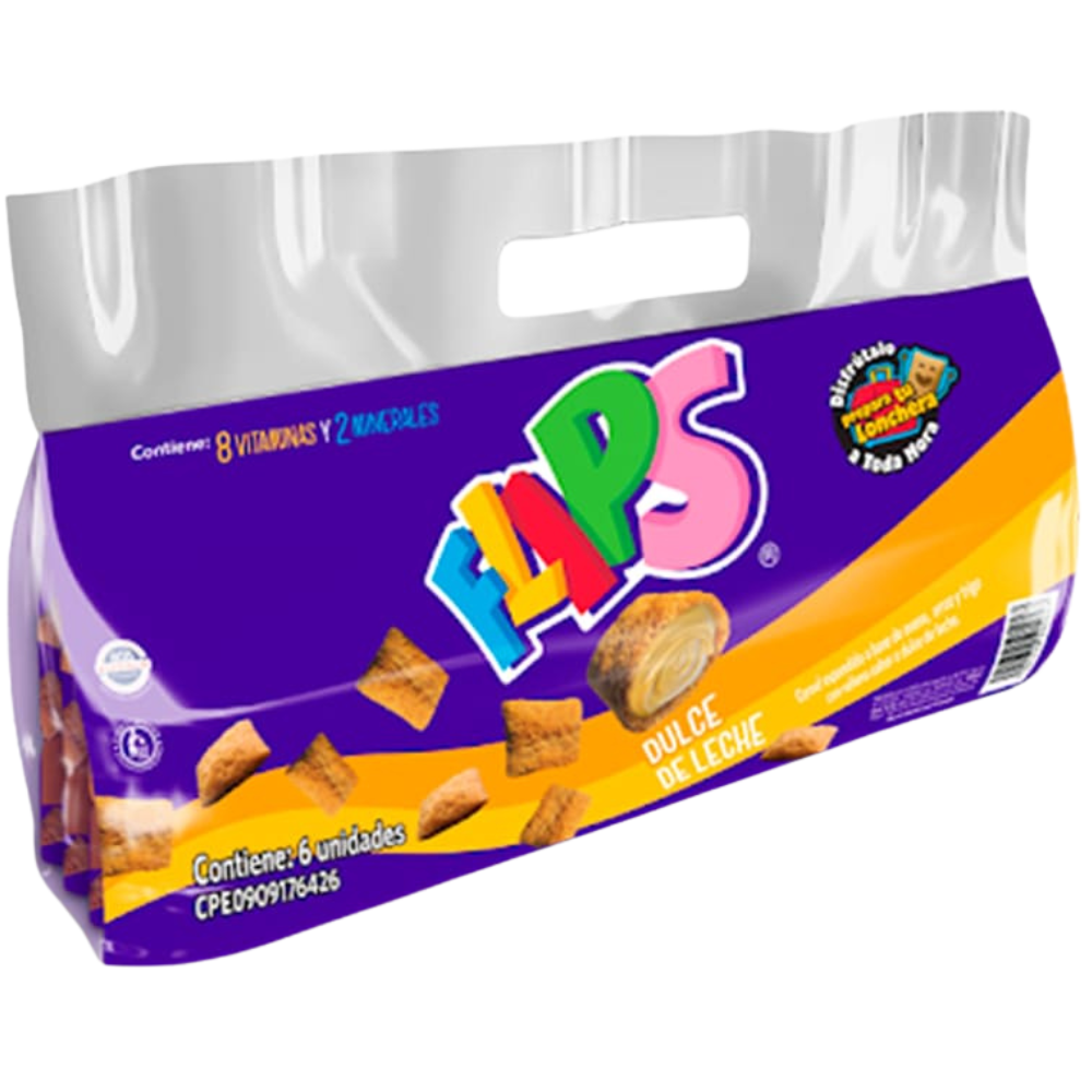 Flips de Dulce de Leche Pack de 6und de 28gr