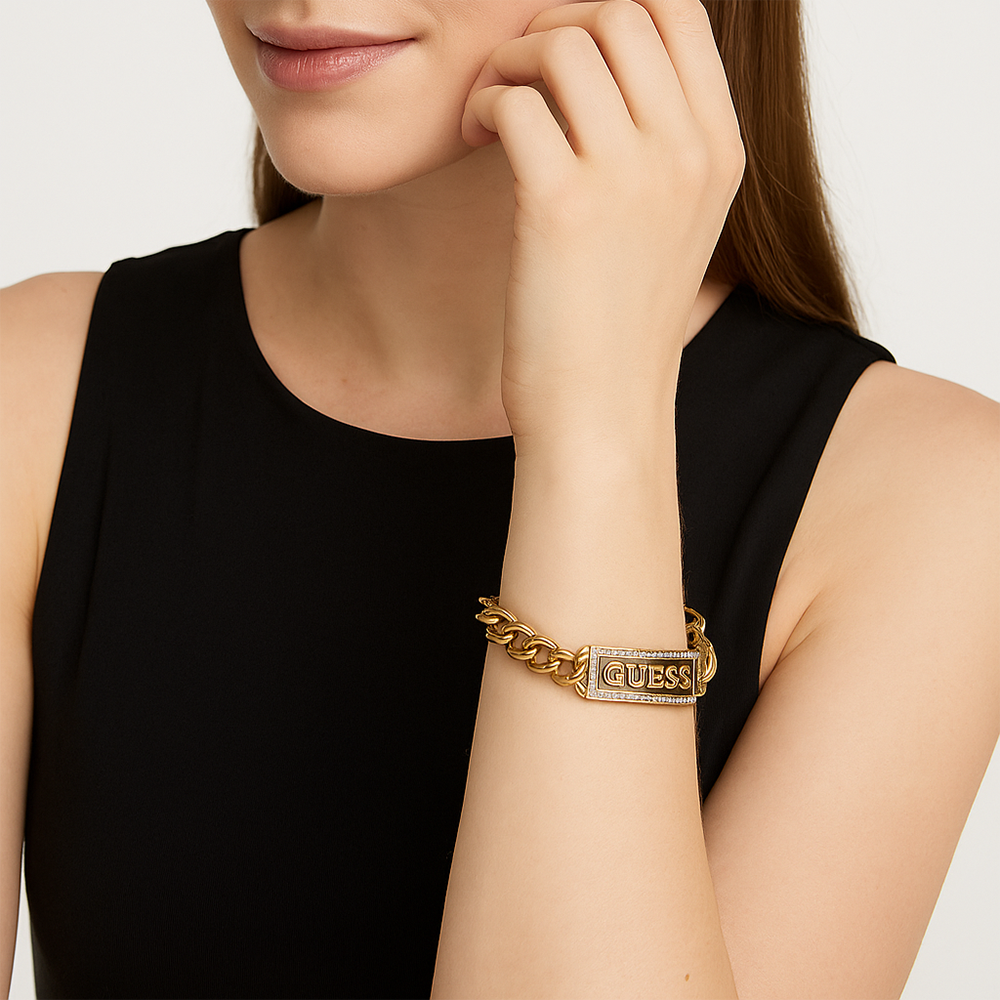 Guess Set De Pulsera Y Zarcillos