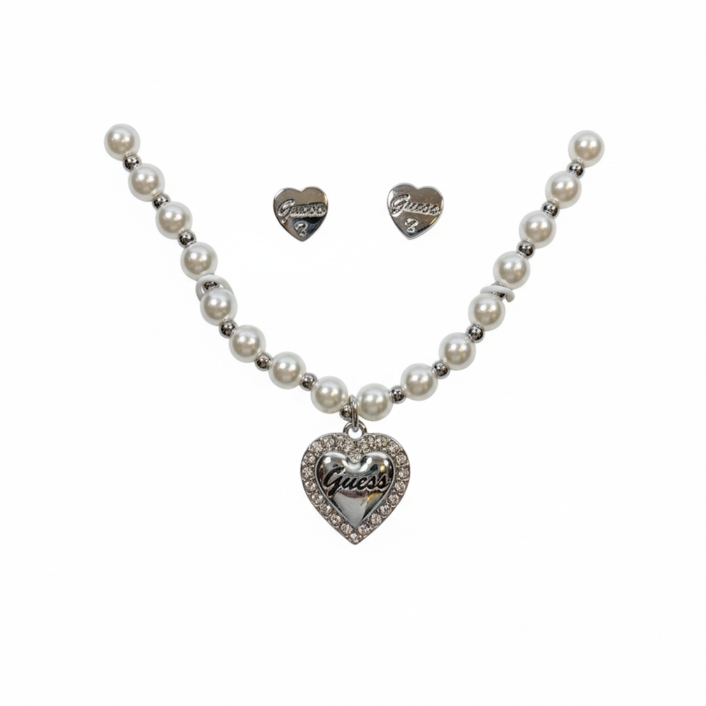 Guess Set De Pulsera Y Zarcillos