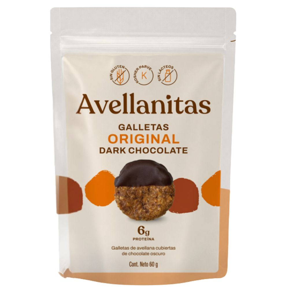 Galletas Avellanitas Crispy Cookies Dark Chocolate Sabor Original 24 Und