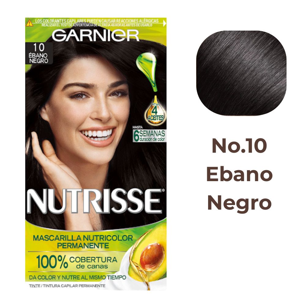 Tinte Nutrisse 10 Ebano - Negro