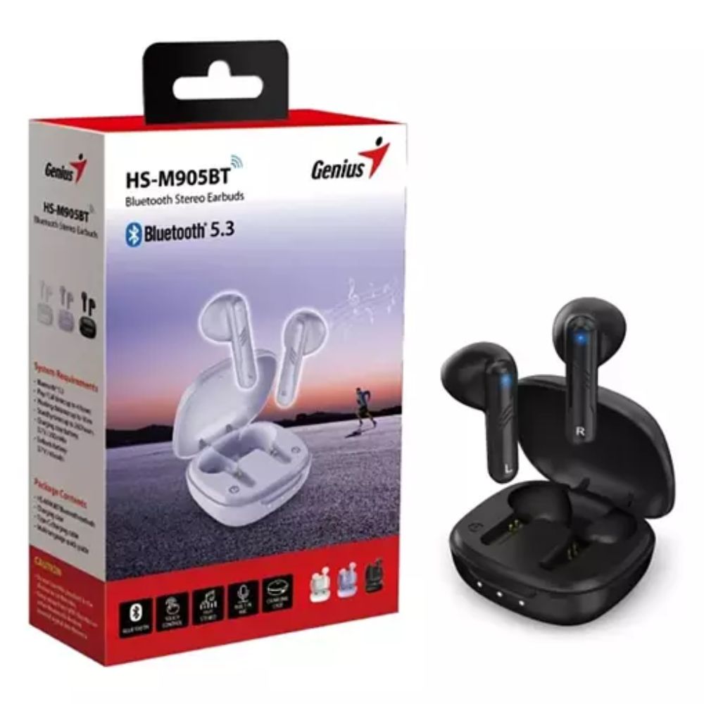 Genius Audífonos Inalámbricos HS-M905BT Negros