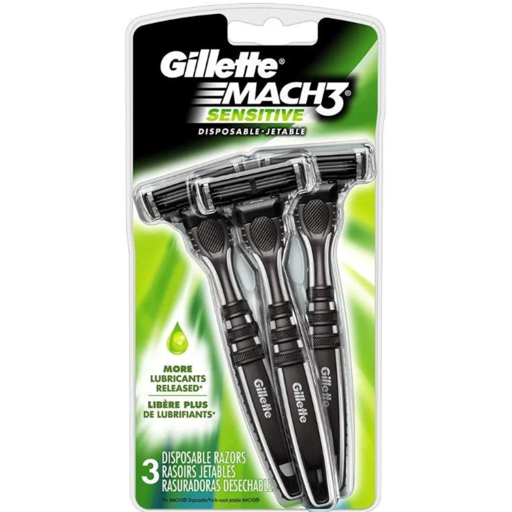 Gillete Afeitadora Desechable Mach3 Sensitive 3Und
