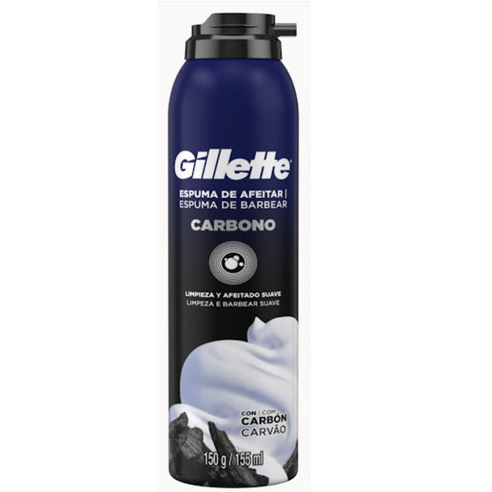 Gillette Espuma Para Afeitar Carbón Activado 150gr