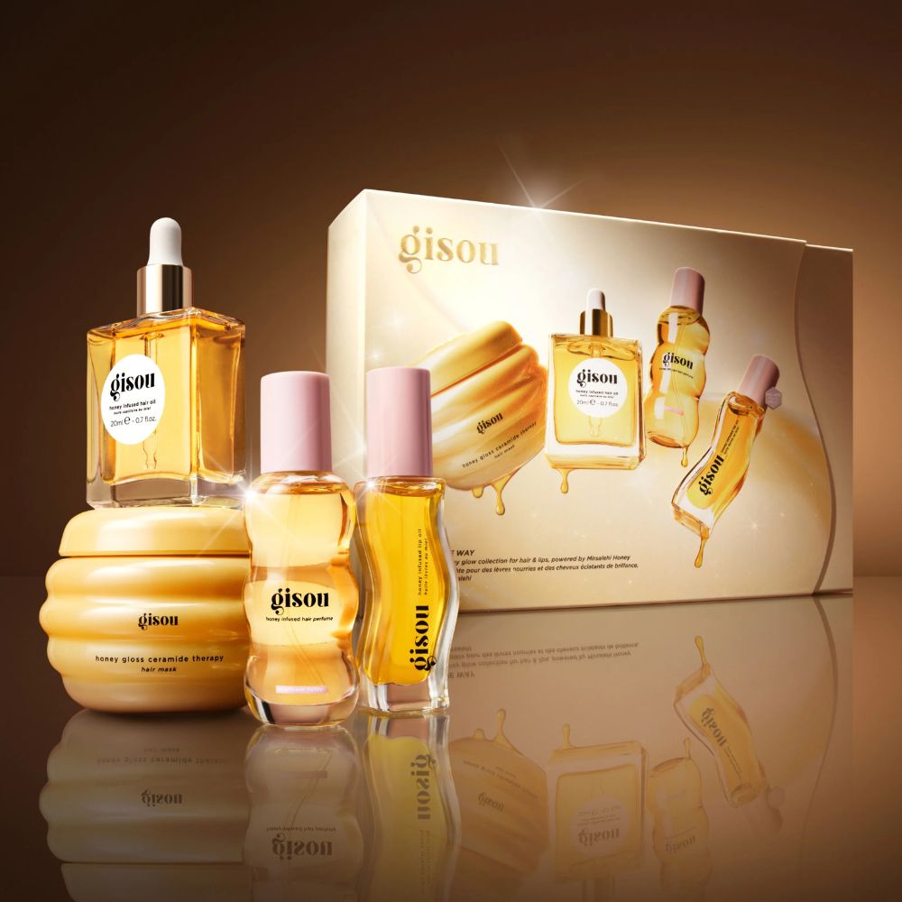 Gisou Set Glow All The Way Hair & Lip Gift Set