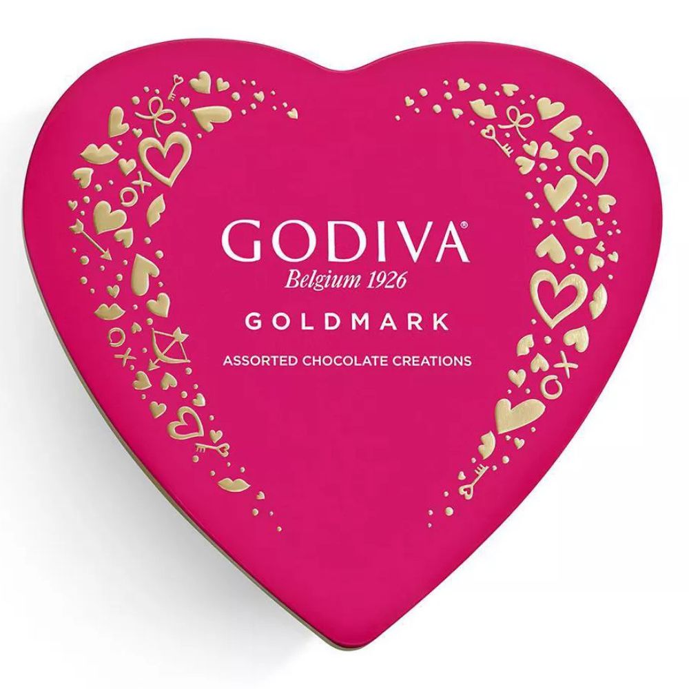 Godiva Goldmark Assorted Chocolate Creations Valentines 9 Bombones 82gr