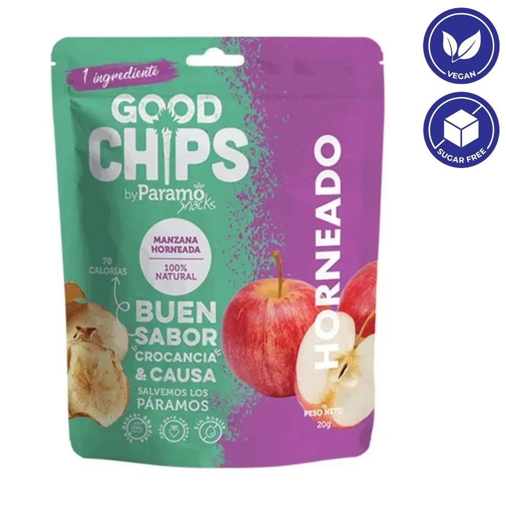 Good Chips By Paramo Snack De Manzana 20gr