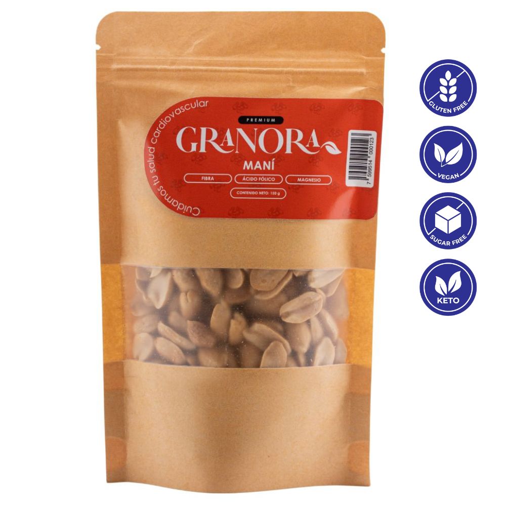 Granora Mani Jumbo Tostado Con Sal 150 gr