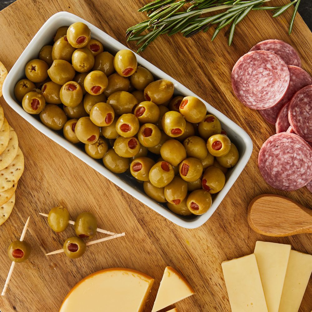 Great Value Stuffed Manzanilla Olives With Minced Pimento 595g