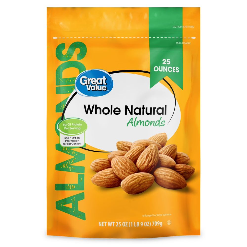 Great Value Whole Natural Almonds 709gr