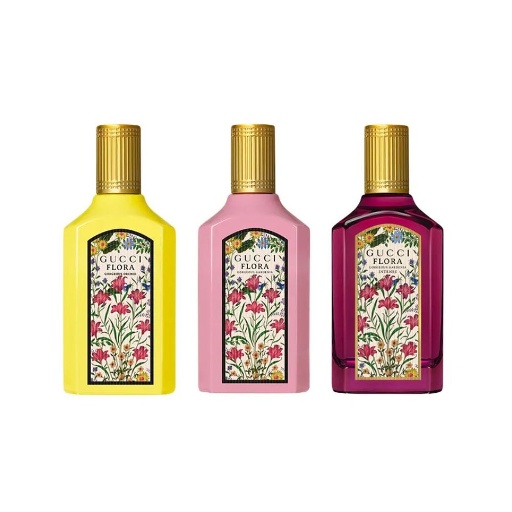 Gucci Mini Flora Eau de Parfum Perfume Trio Set 5ml C/U