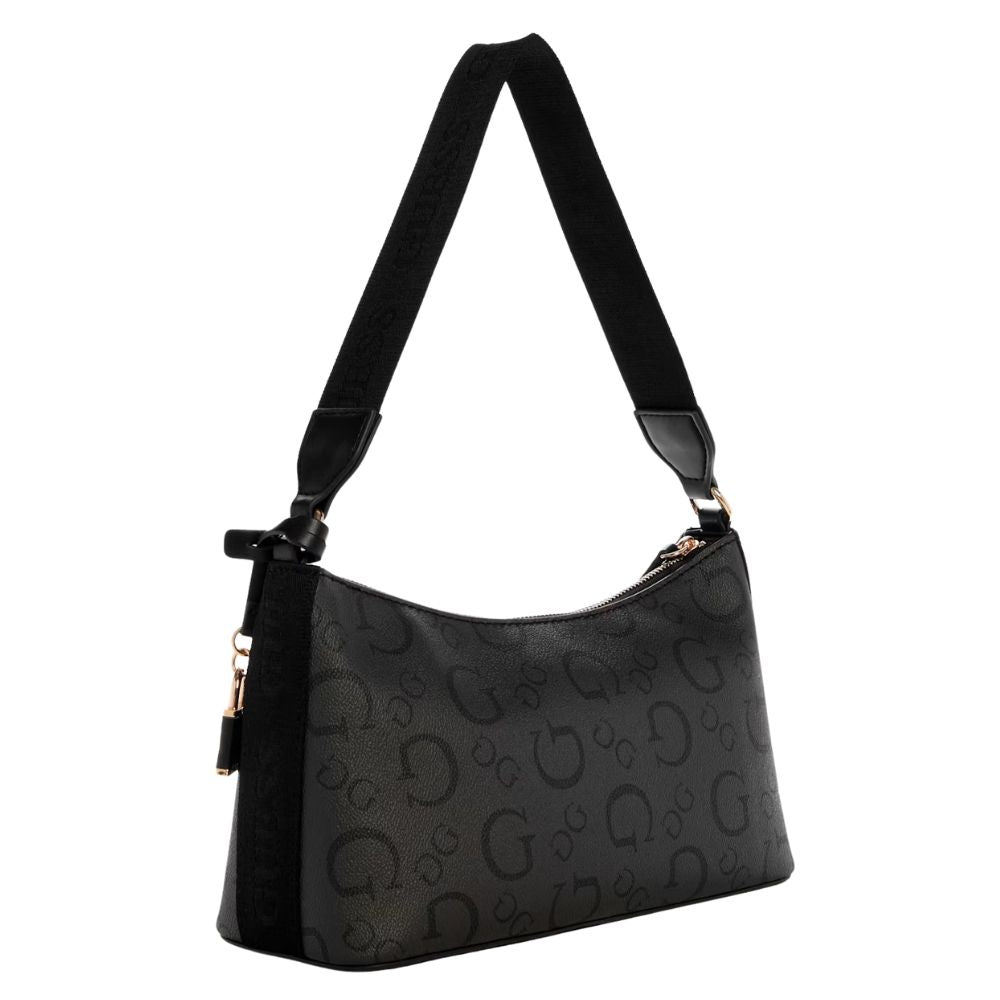 Guess Cartera Astra Enlarged Logo Shoulder Bag Black