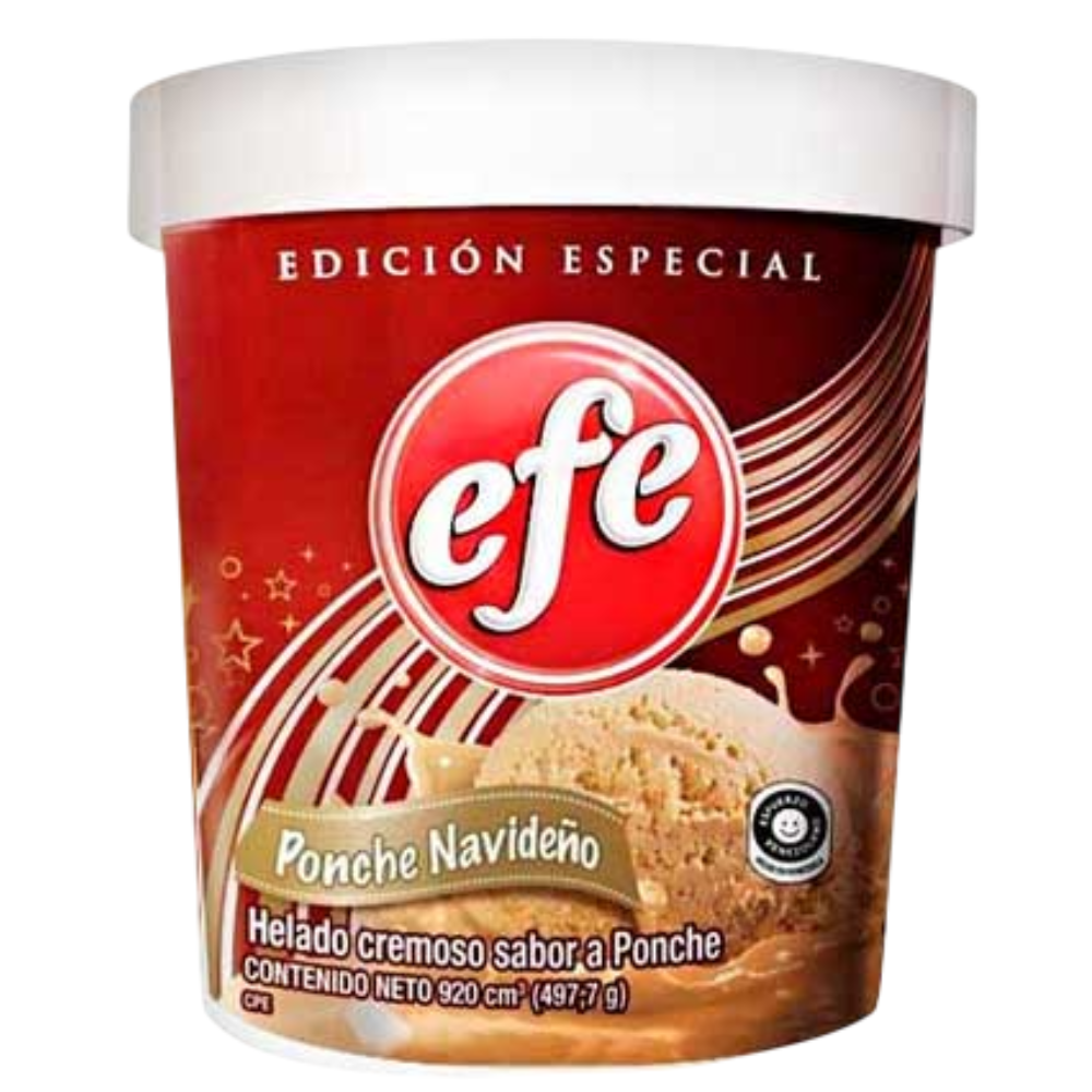 Helado Efe Ponche Navideño 920 ml