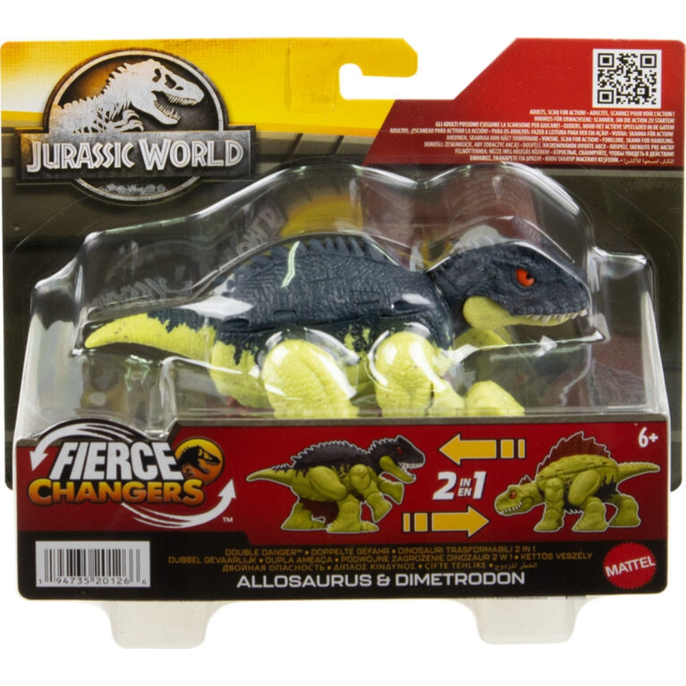 Jurassic World Allosaurus & Dimetrodon 2 in 1