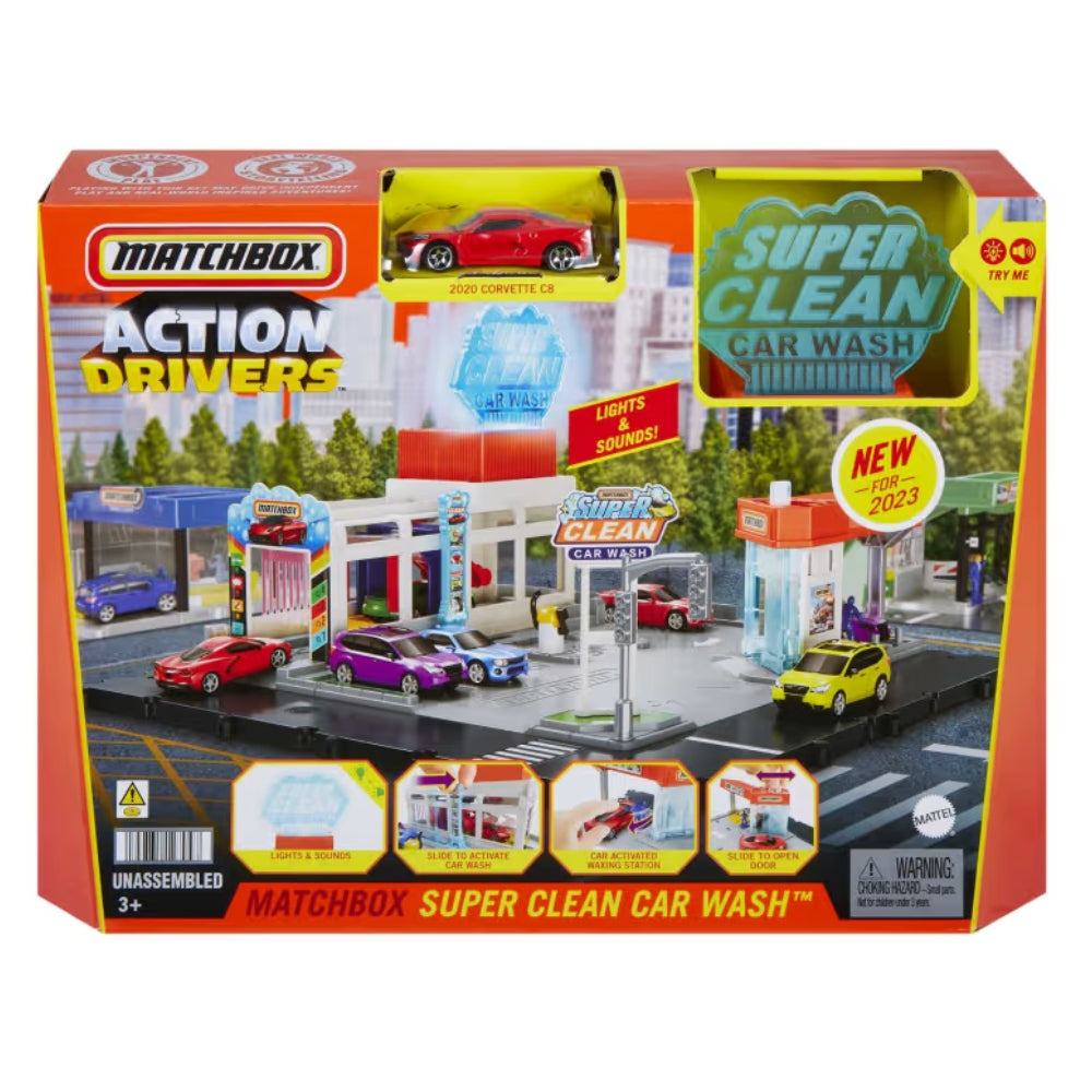 Matchbox Action Drivers Super Clean Car Wash 3+