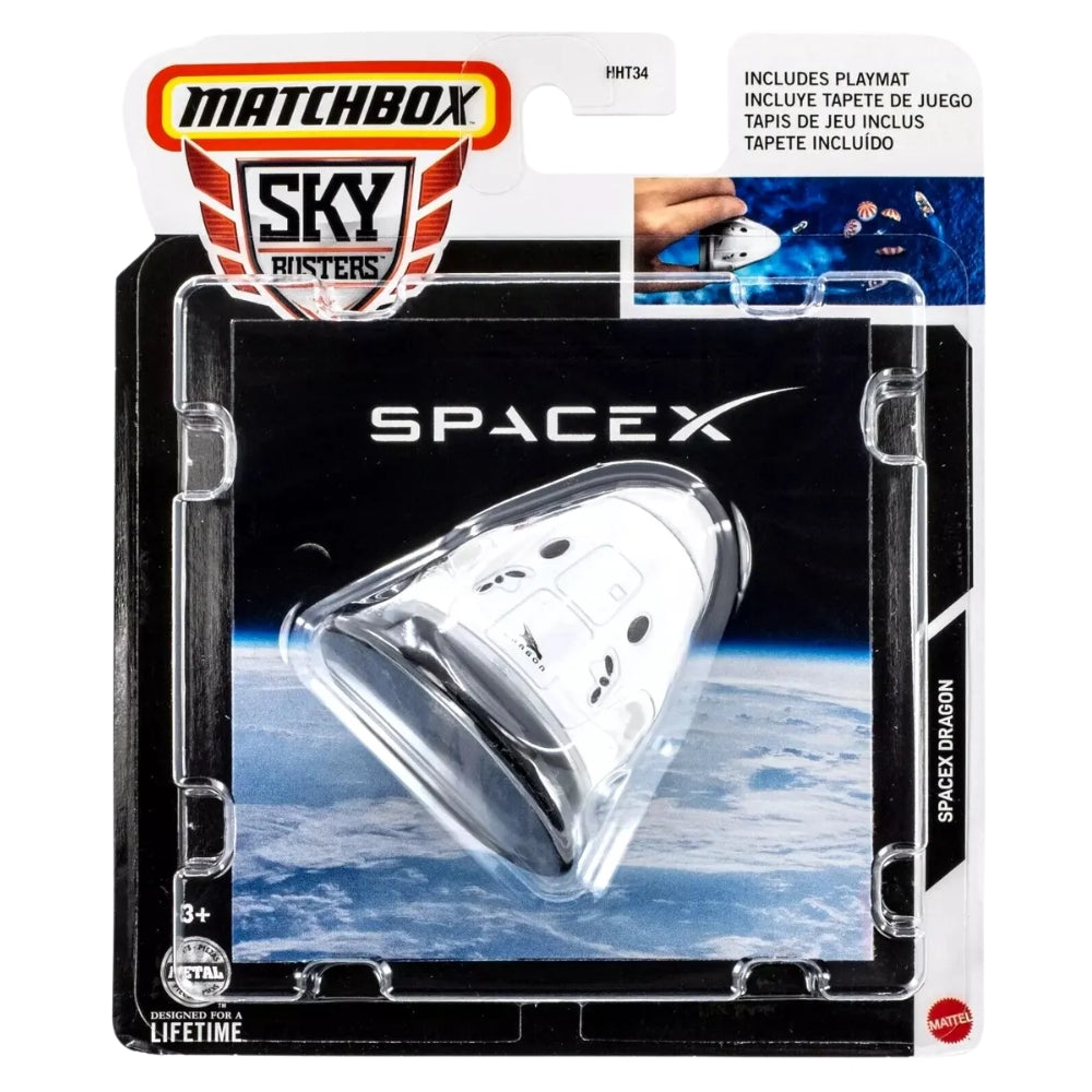 MatchBox Sky Busters Spacex Dragon 3+
