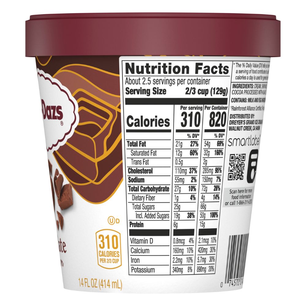 Helado Häagen Dazs Chocolate 414ml