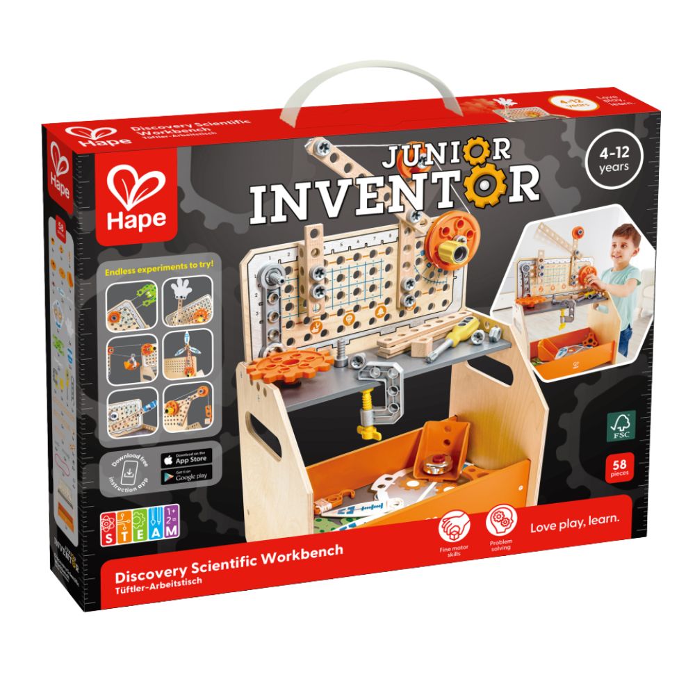 Hape Discovery Scientific Workbench 58 piezas 4-12 años