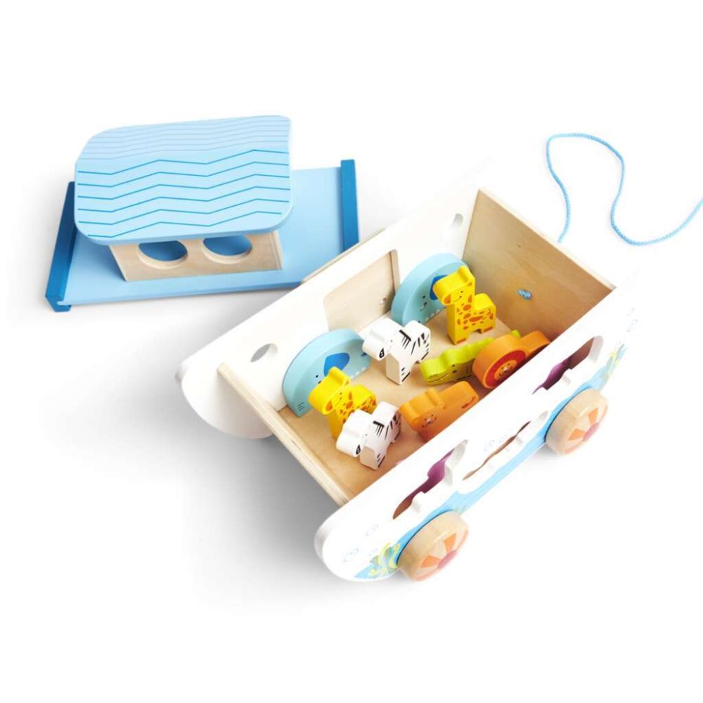Hape Pull Along Noah's Ark 17 piezas 1-3 años