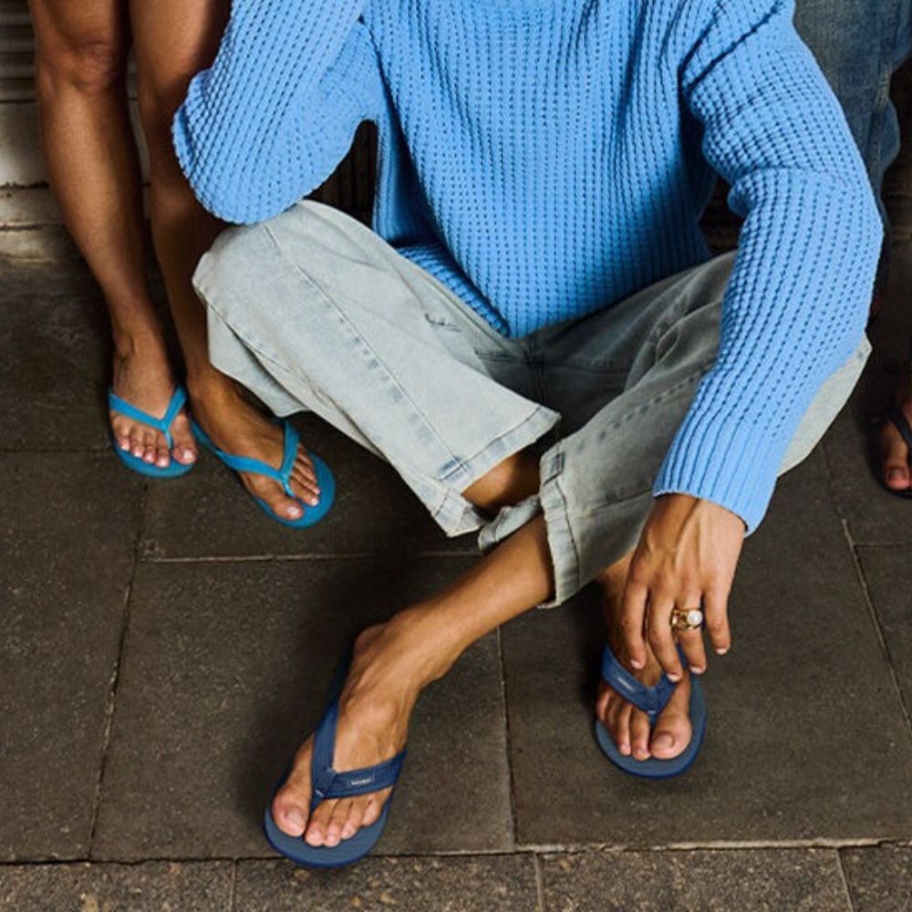 Havaianas Sandalias Para Caballeros Brasil Navy